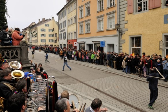 6 januari fasnet in Überlingen: het oude wordt "weggeknald"- een nieuw begin...