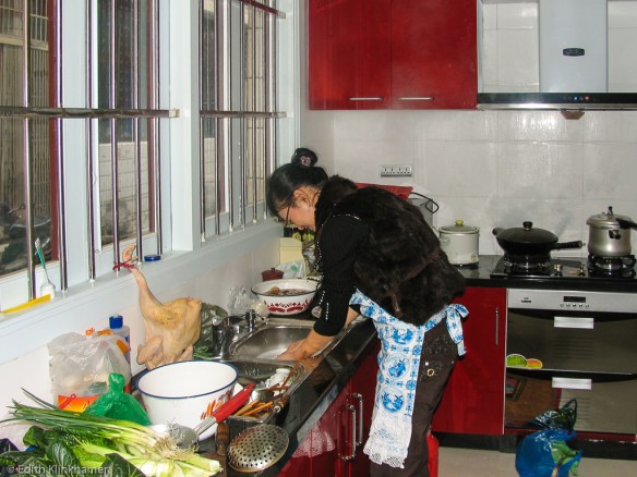 Aojiang in the kitchen