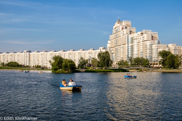Svislach River in Minsk. A nice place to relax, to hang out, to meet other people. 